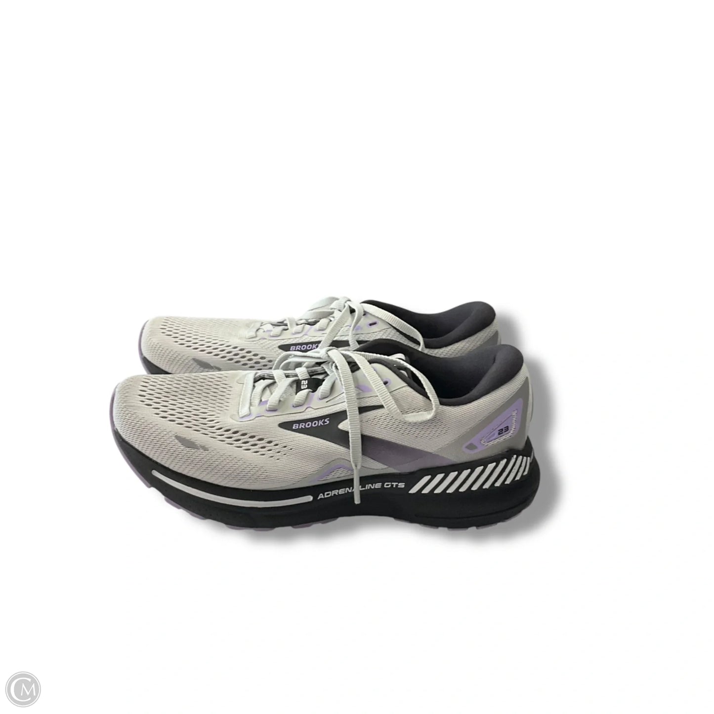 Shoes Athletic By Brooks In Black & Grey, Size: 7