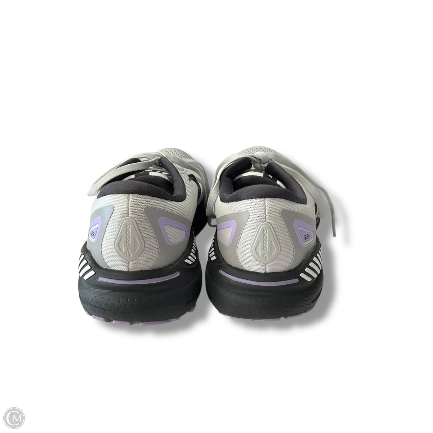 Shoes Athletic By Brooks In Black & Grey, Size: 7