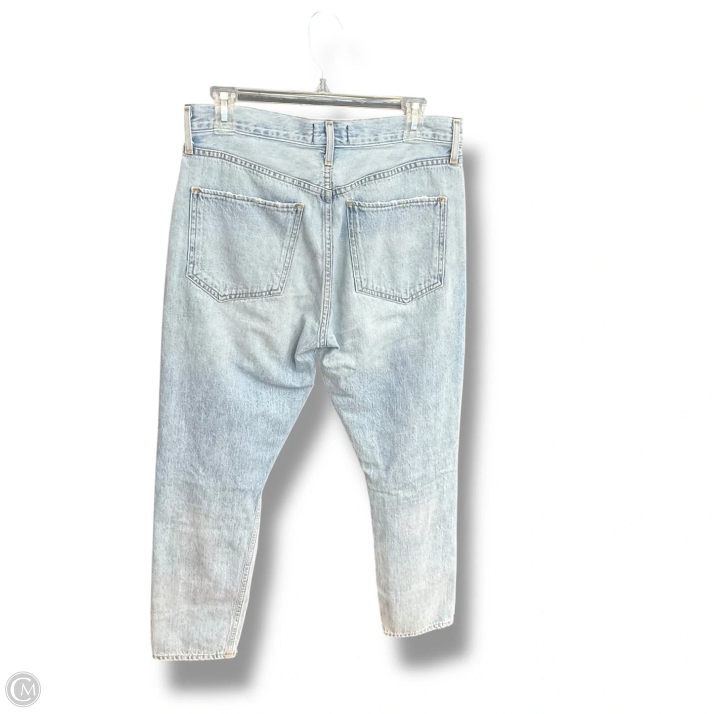 Jeans Straight By Agolde In Blue Denim, Size: 6