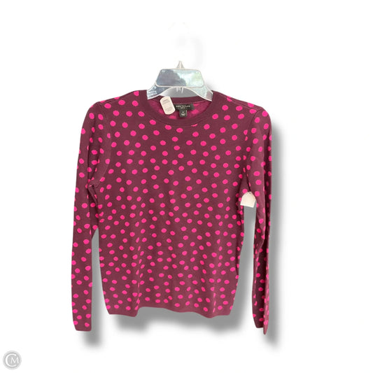 Top Long Sleeve By Ann Taylor In Polkadot Pattern, Size: S
