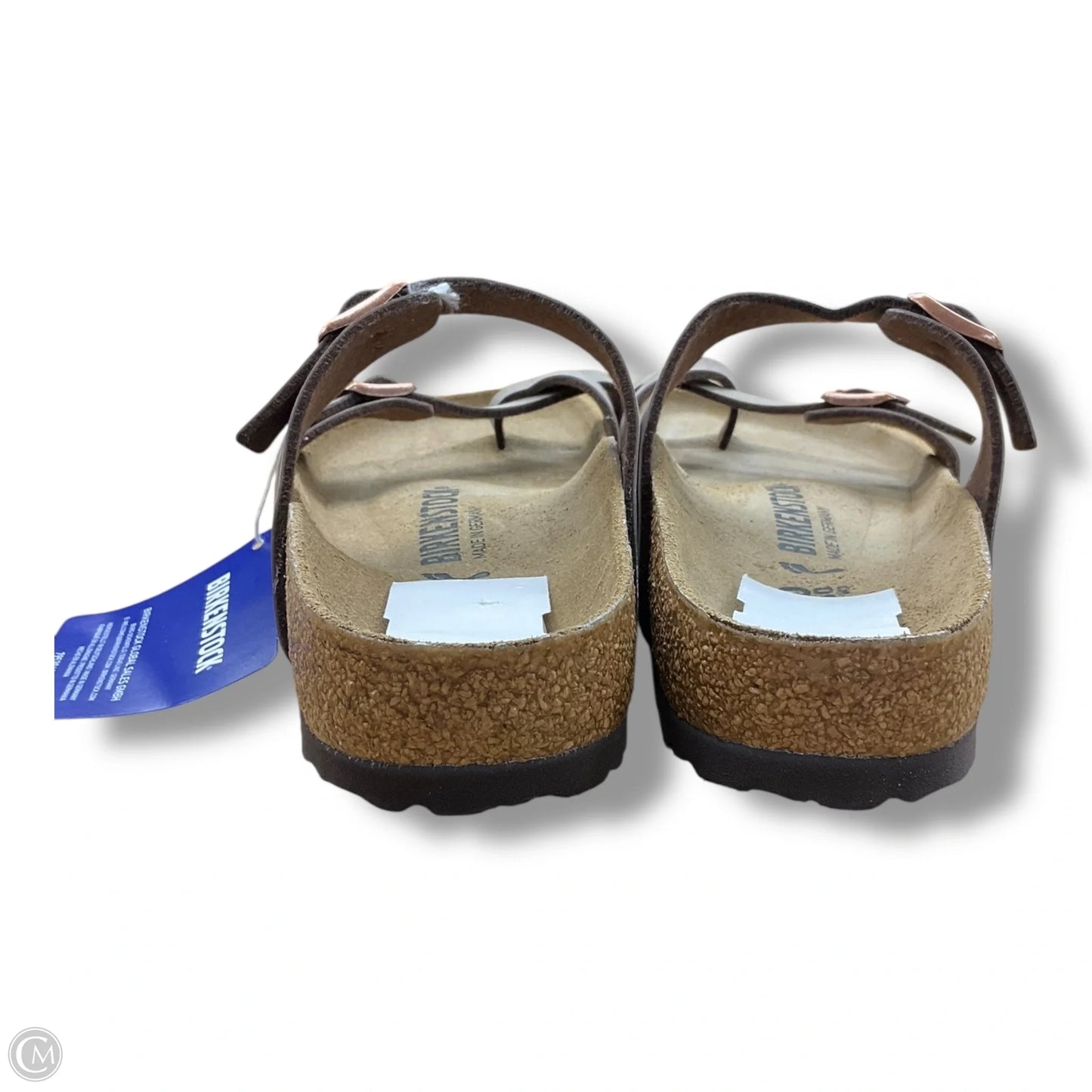 Sandals Flats By Birkenstock In Brown, Size: 9