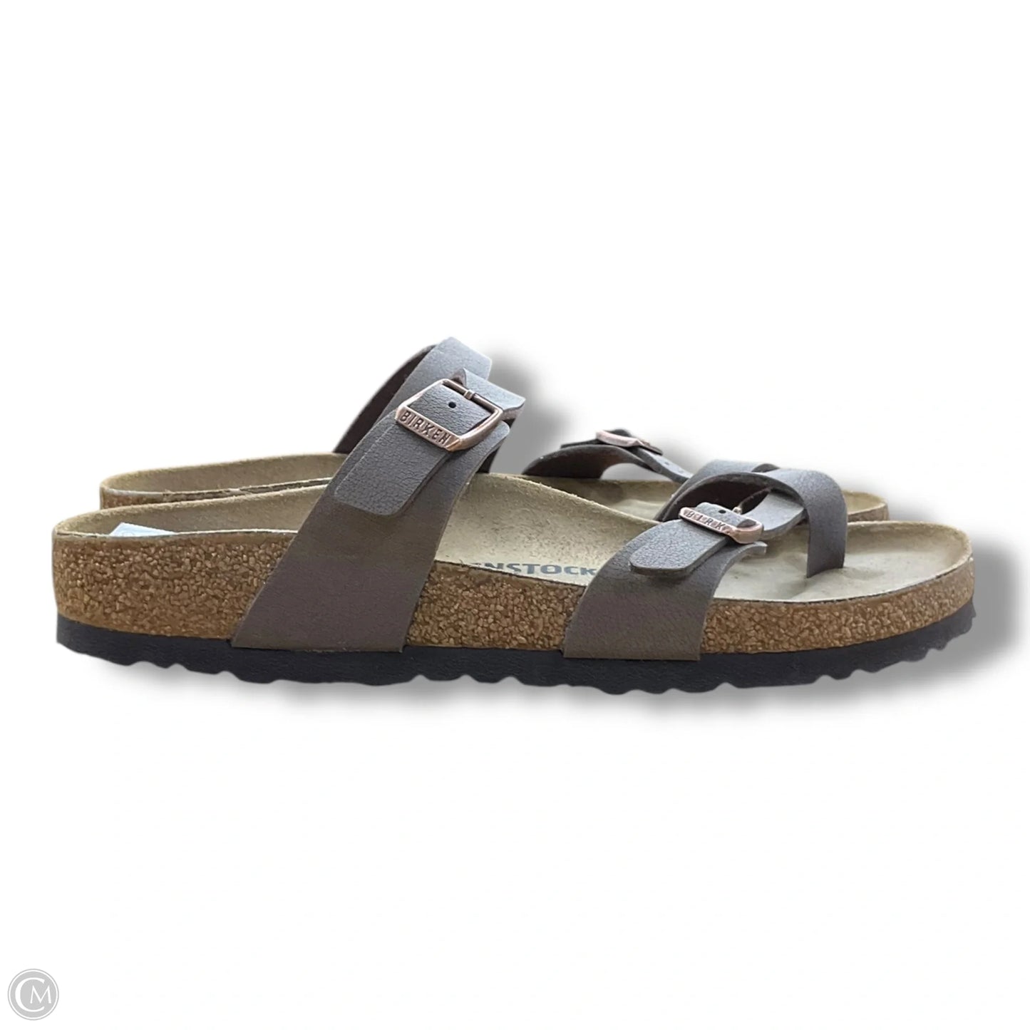 Sandals Flats By Birkenstock In Brown, Size: 9