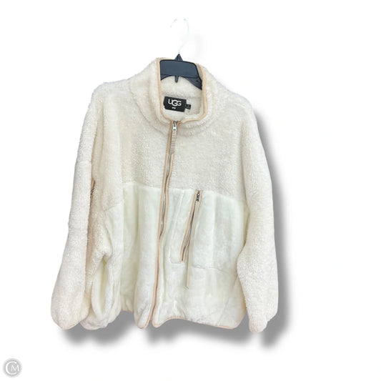 Jacket Designer By Ugg In Cream, Size: 3x