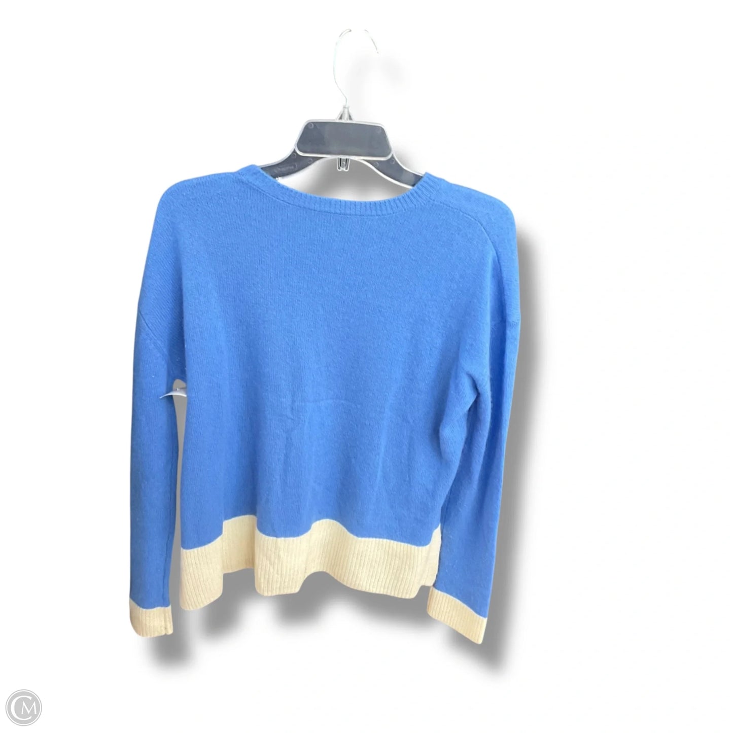 Sweater Cashmere By Sarah Campbell In Blue & White, Size: S