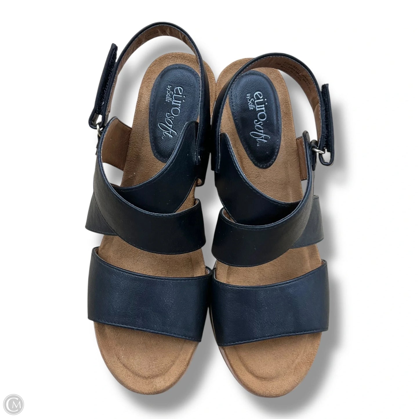 Sandals Heels Wedge By Sofft In Black, Size: 9