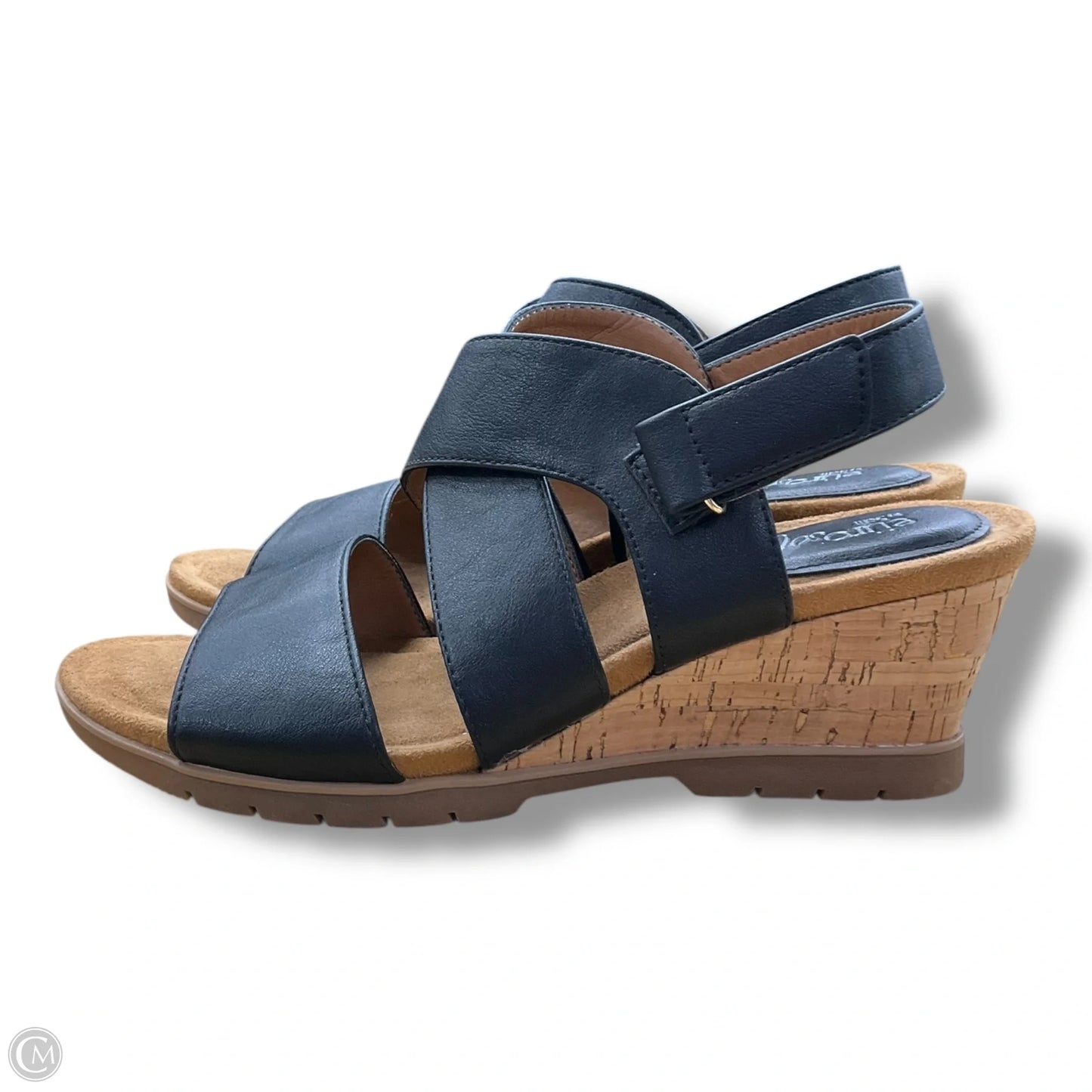 Sandals Heels Wedge By Sofft In Black, Size: 9