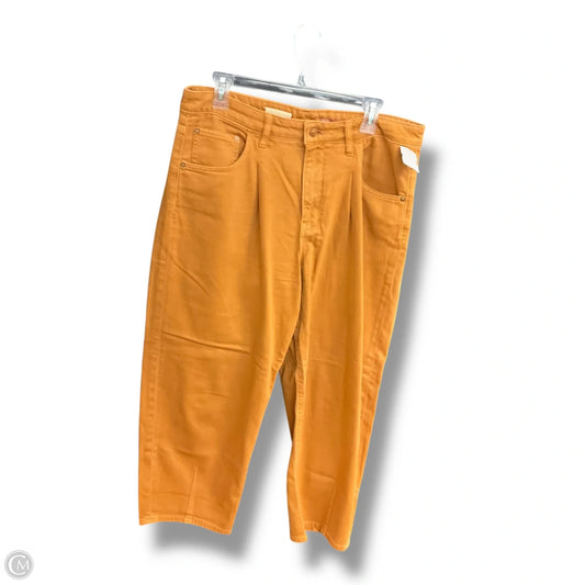 Pants Cropped By Pilcro In Orange, Size: 12