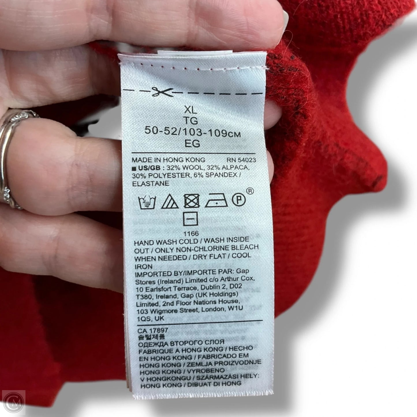 Sweater By Banana Republic In Red, Size: Xl