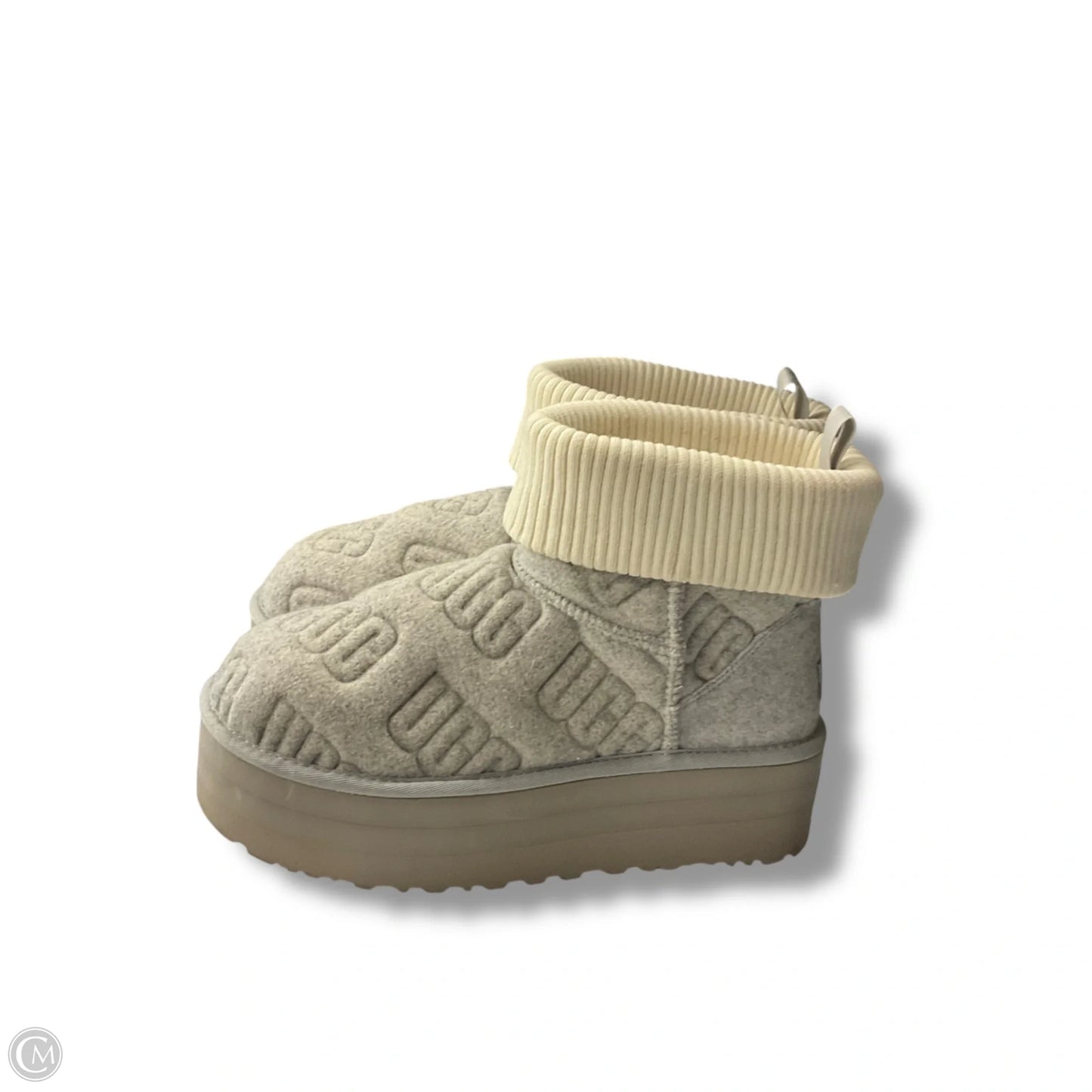 Boots Designer By Ugg In Grey, Size: 10