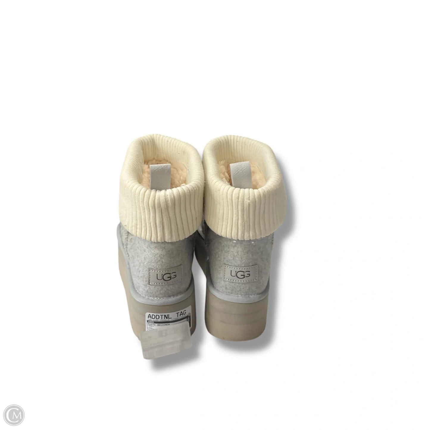 Boots Designer By Ugg In Grey, Size: 10