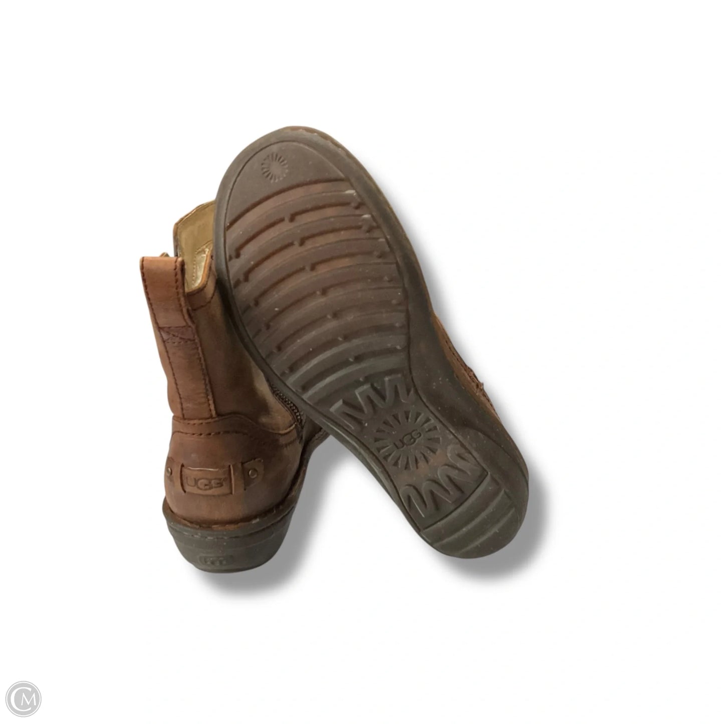 Boots Designer By Ugg In Brown, Size: 8