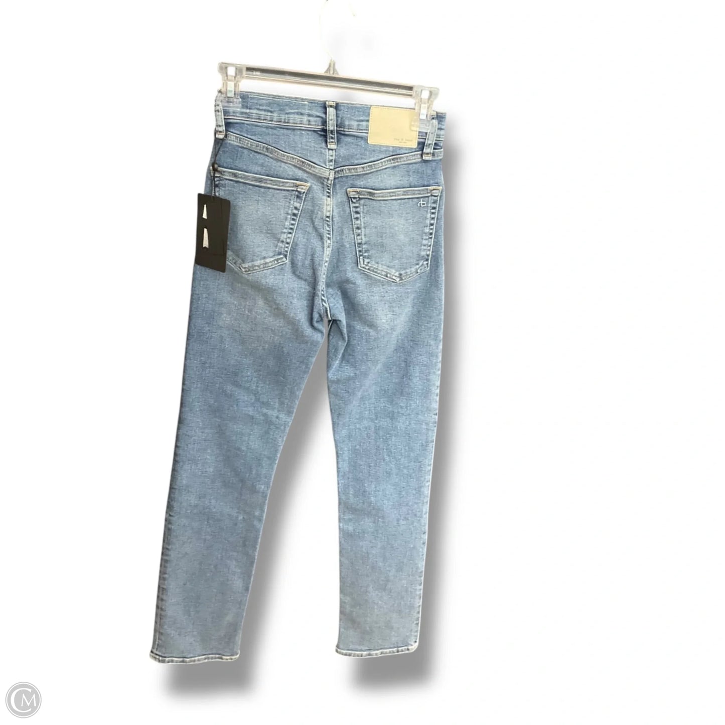 Jeans Straight By Rag And Bone In Blue Denim, Size: 0
