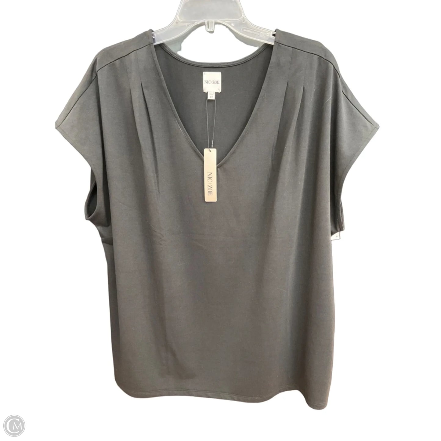 Top Sleeveless By Nic + Zoe In Black, Size: 2x
