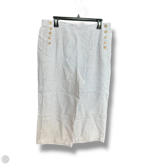 Pants Linen By J. Jill In Striped Pattern, Size: 10