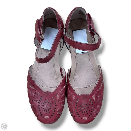 Shoes Flats By Earth In Red, Size: 9.5