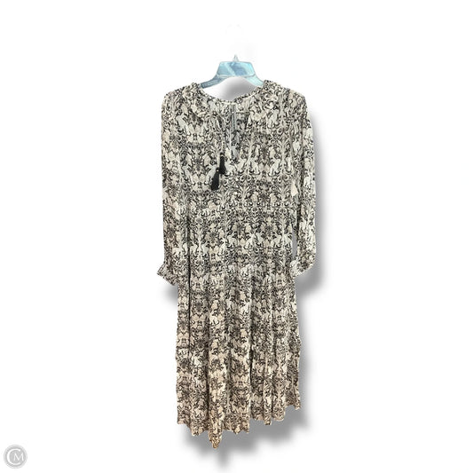 Dress Casual Maxi By Anthropologie In Black & Brown, Size: S