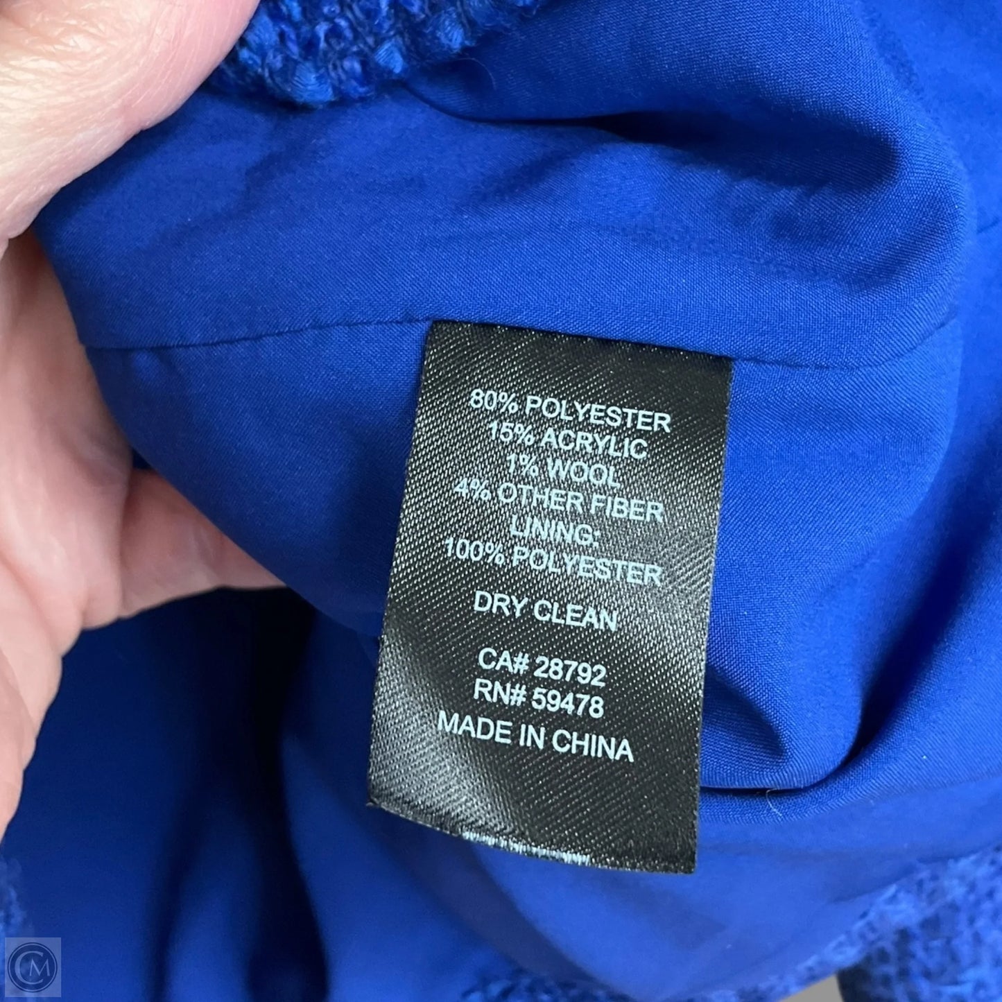 Blazer By Rachel Zoe In Blue, Size: S