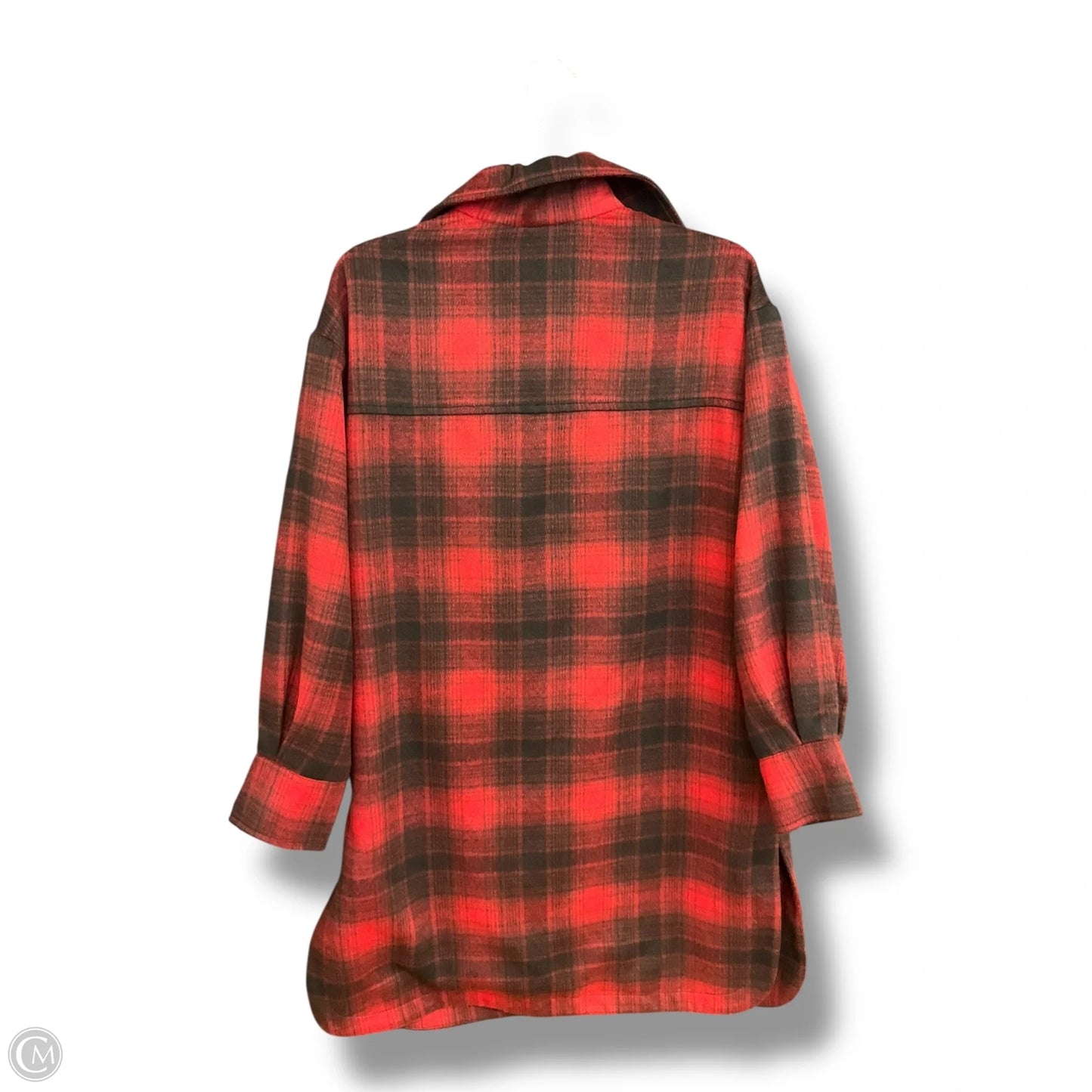 Jacket Shirt By Banana Republic In Plaid Pattern, Size: Xs