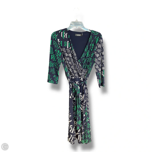 Dress Casual Midi By Ralph Lauren In Blue & Green, Size: S