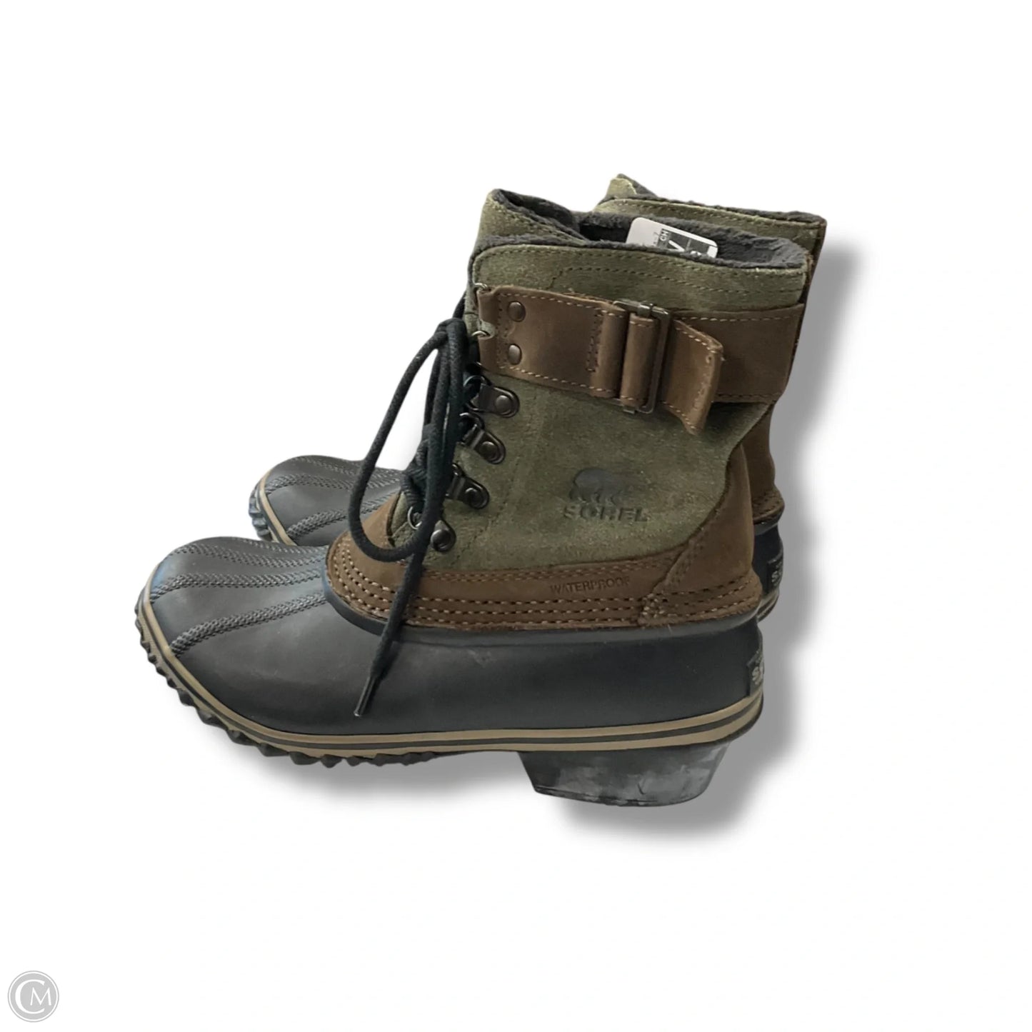Boots Snow By Sorel In Brown & Green, Size: 6.5