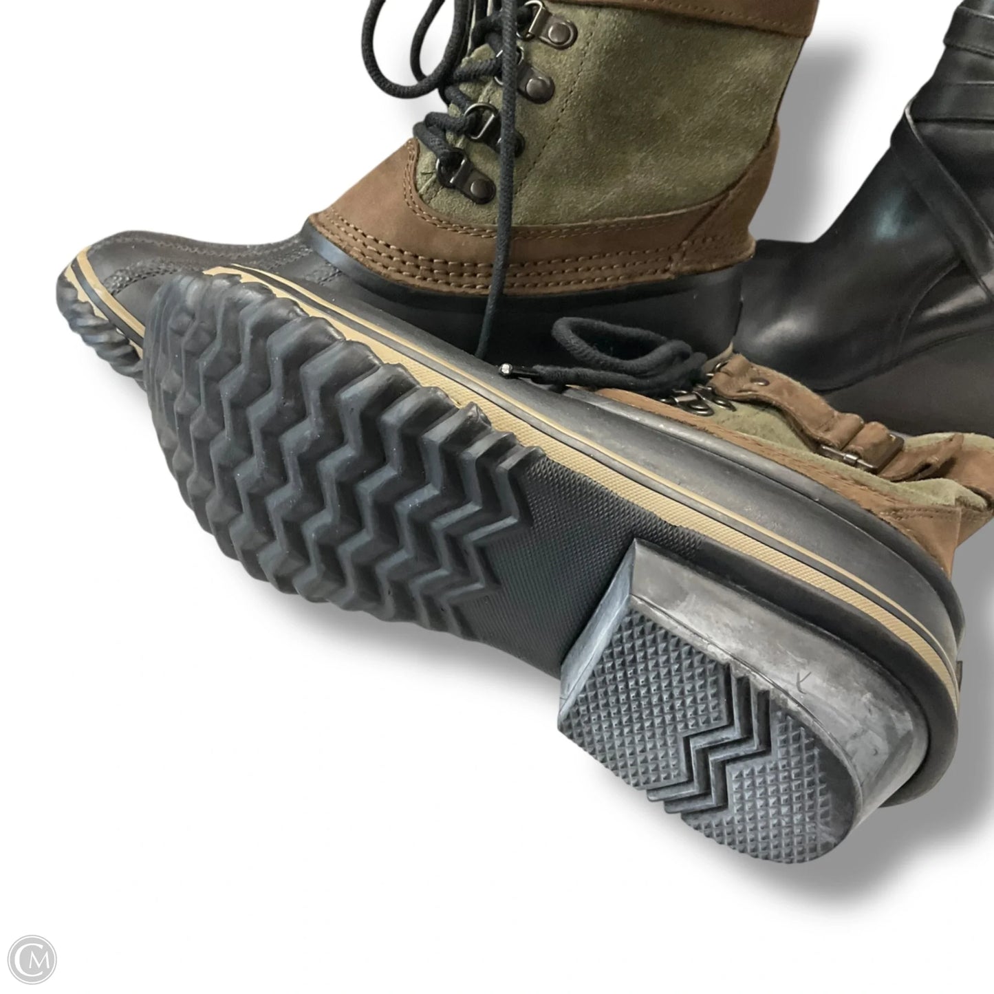 Boots Snow By Sorel In Brown & Green, Size: 6.5