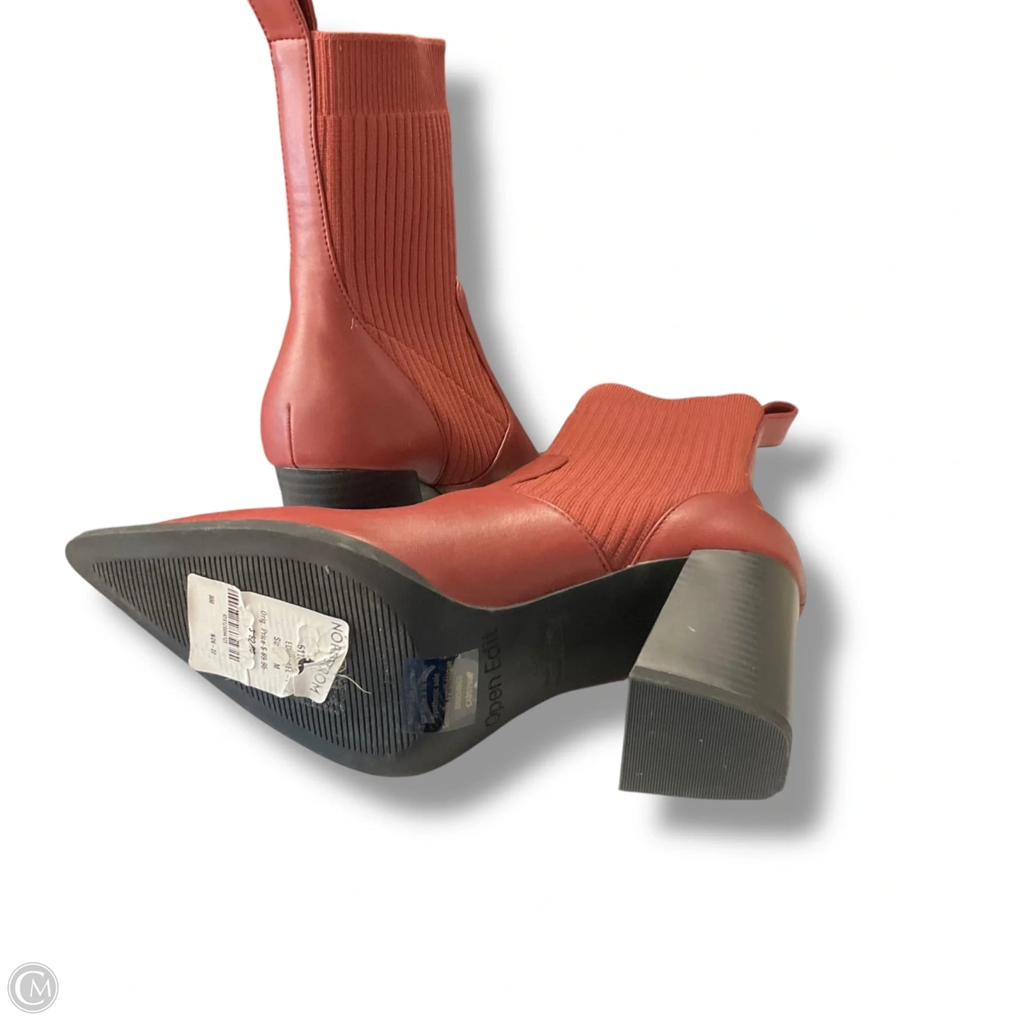 Boots Ankle Heels By Open Edit In Red, Size: 6.5