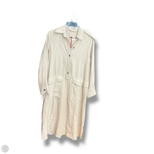 Dress Casual Midi By Zara In Beige, Size: M
