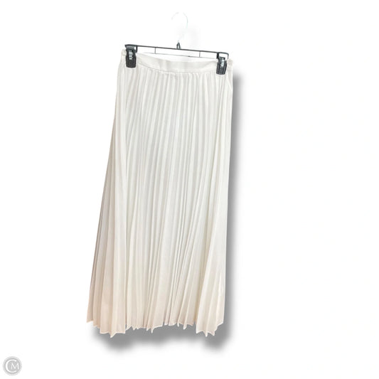 Skirt Midi By Banana Republic In White, Size: 2