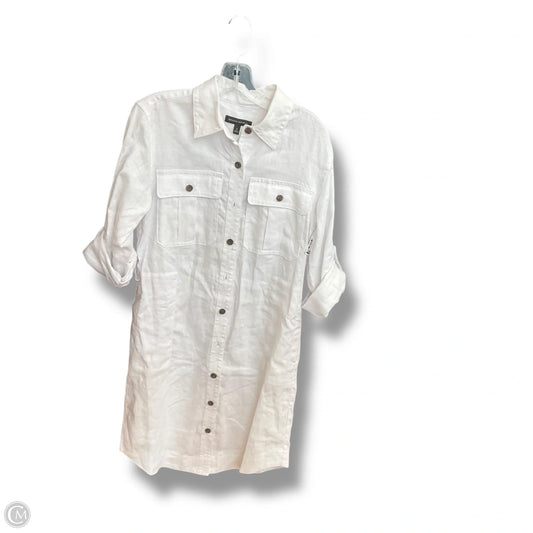 Dress Casual Midi By Banana Republic In White, Size: S