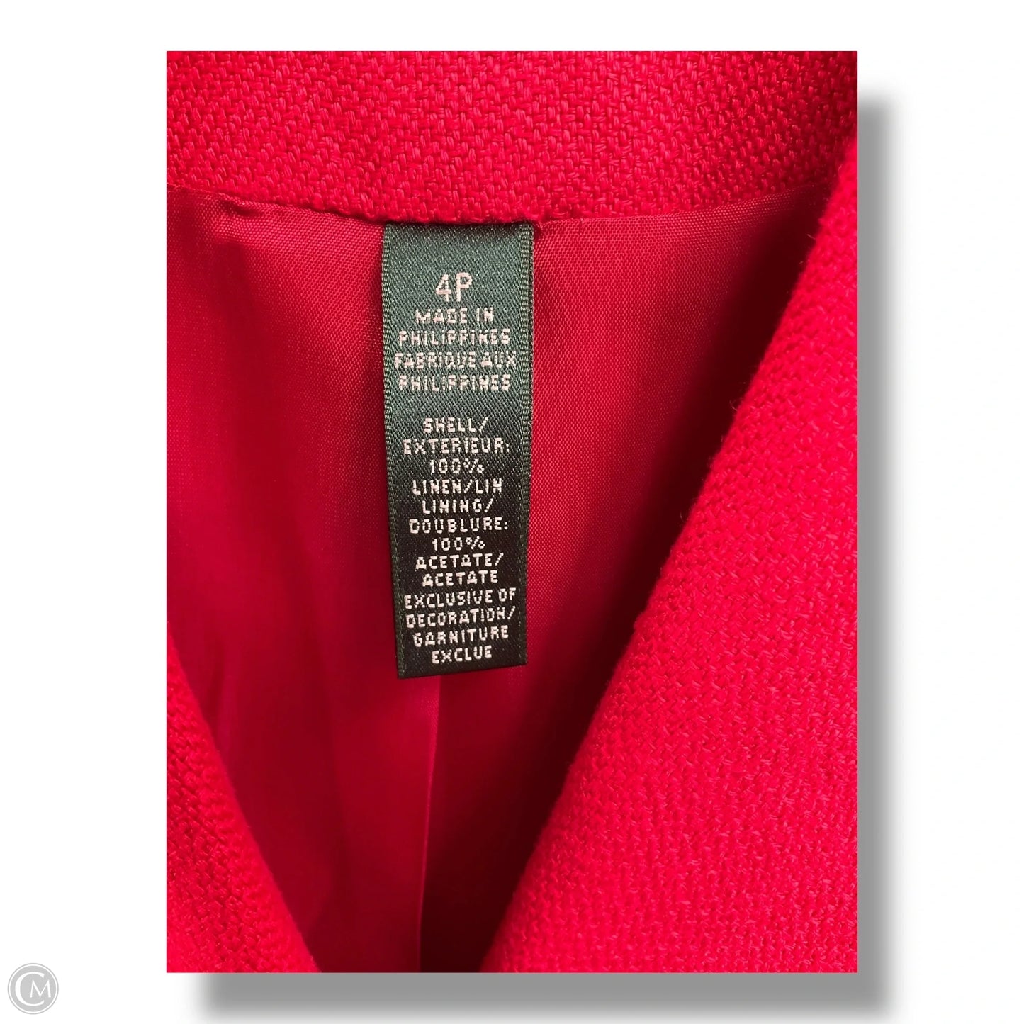 Blazer By Ralph Lauren In Red, Size: S