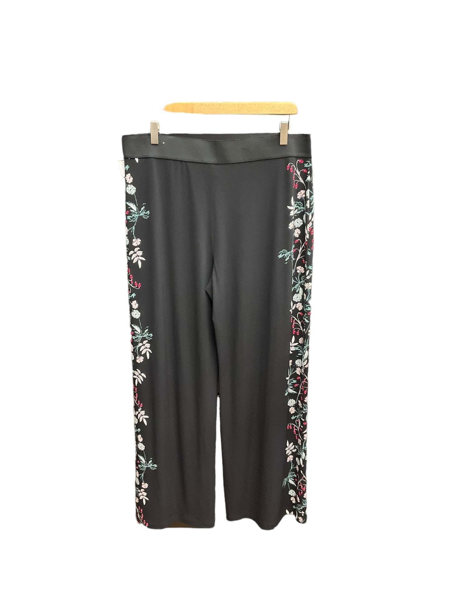 Floral Print Pants Wide Leg Alfani, Size 12