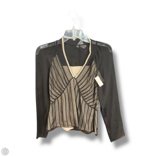 Top Long Sleeve By Calvin Klein In Black, Size: Xs