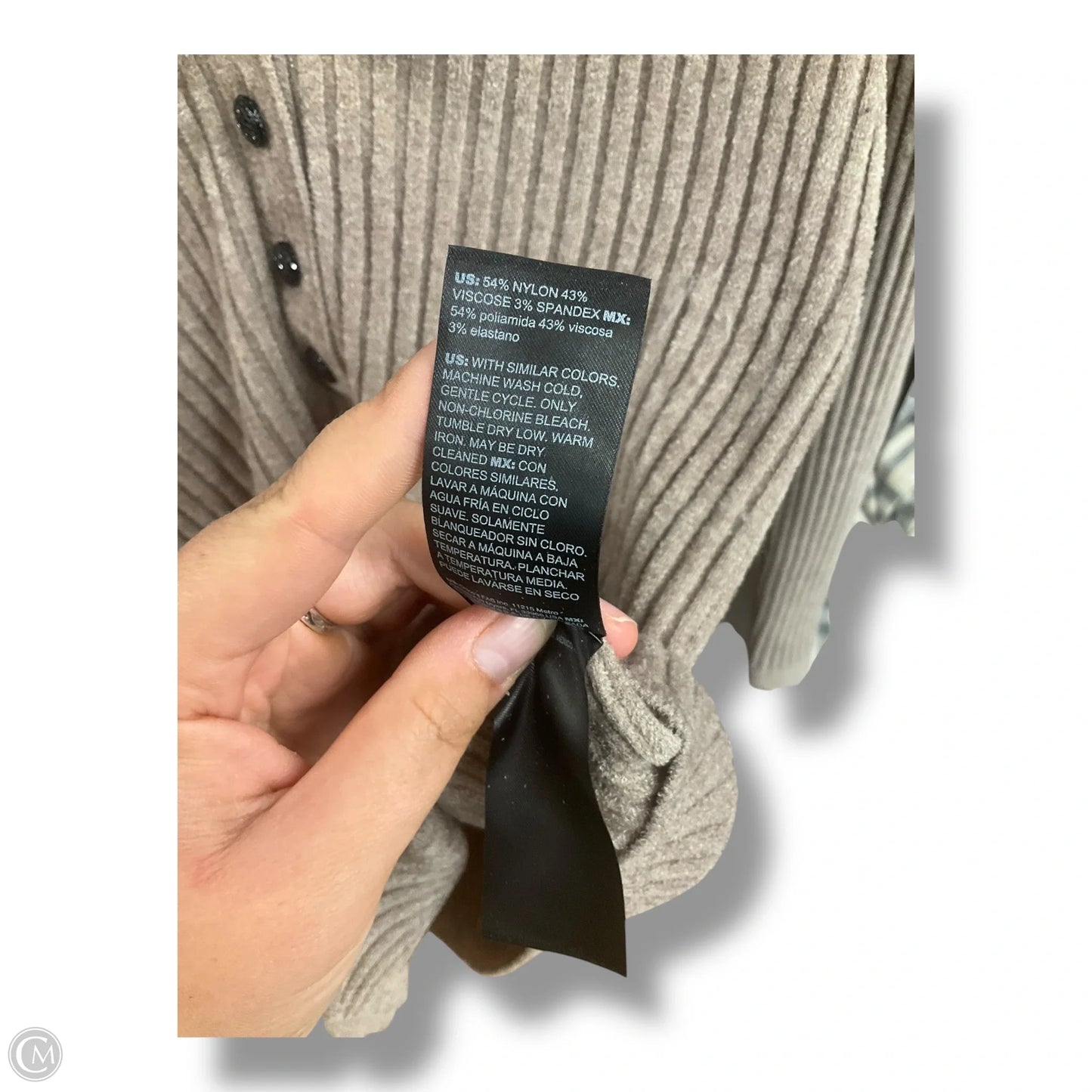 Top Long Sleeve By White House Black Market In Beige, Size: S