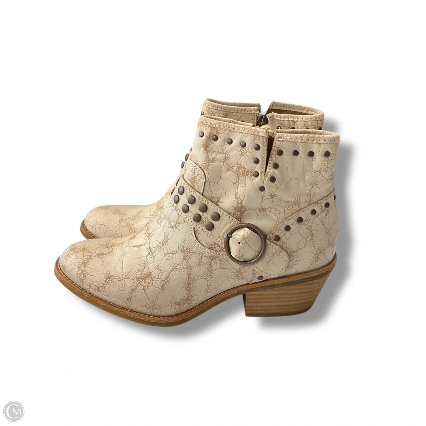 Boots Ankle Flats By Sofft In Cream, Size: 9