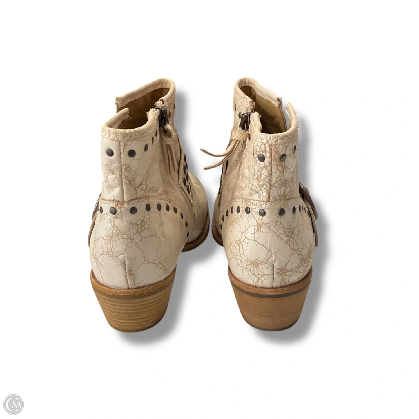 Boots Ankle Flats By Sofft In Cream, Size: 9