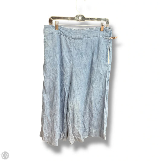 Pants Cropped By Madewell In Blue, Size: 16