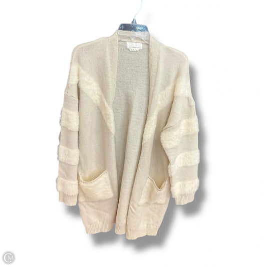 Sweater Cardigan By Anthropologie In Cream, Size: Xl