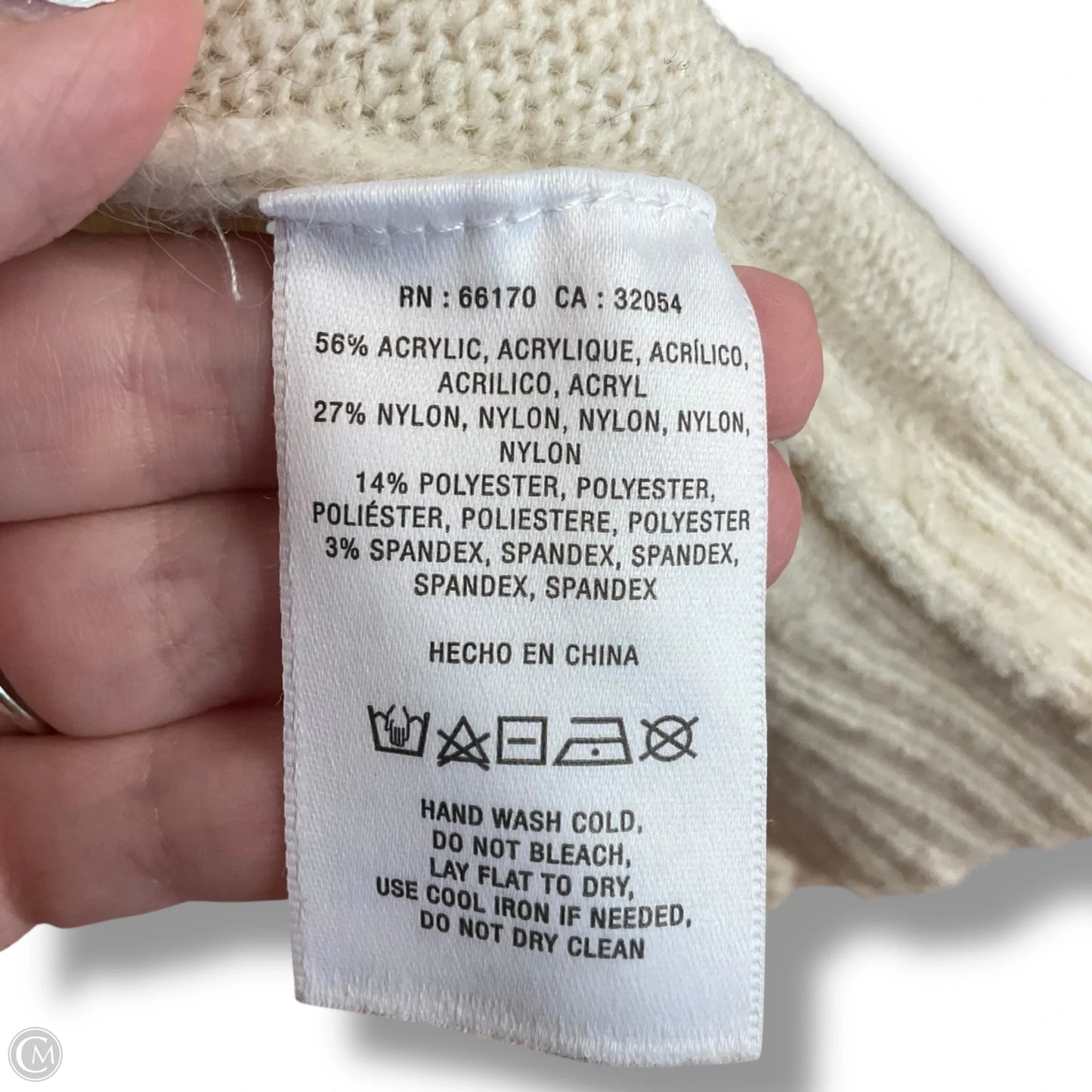 Sweater Cardigan By Anthropologie In Cream, Size: Xl