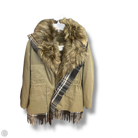 Coat Parka By Zara Women In Green, Size: M