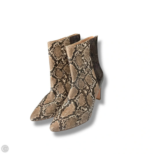 Boots Ankle Heels By Dolce Vita In Snakeskin Print, Size: 9