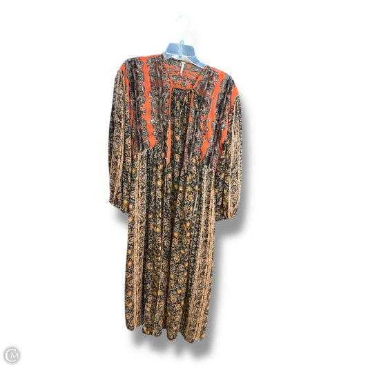 Kimono By Free People In Black & Yellow, Size: S