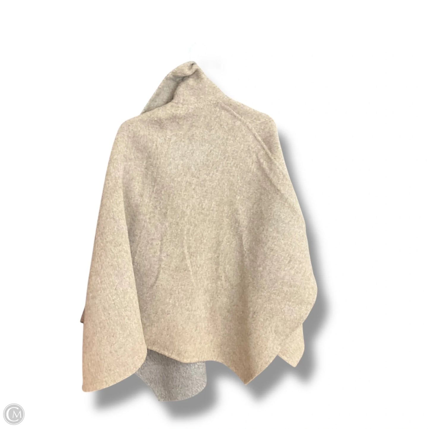 Poncho By Cmb In Grey & Tan, Size: Osfm