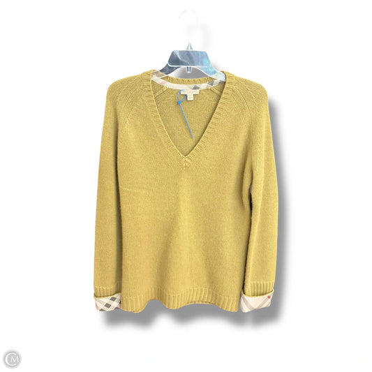 Sweater Luxury Designer By Burberry In Green, Size: M