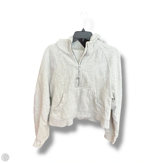 Athletic Jacket By Lululemon In Grey, Size: L