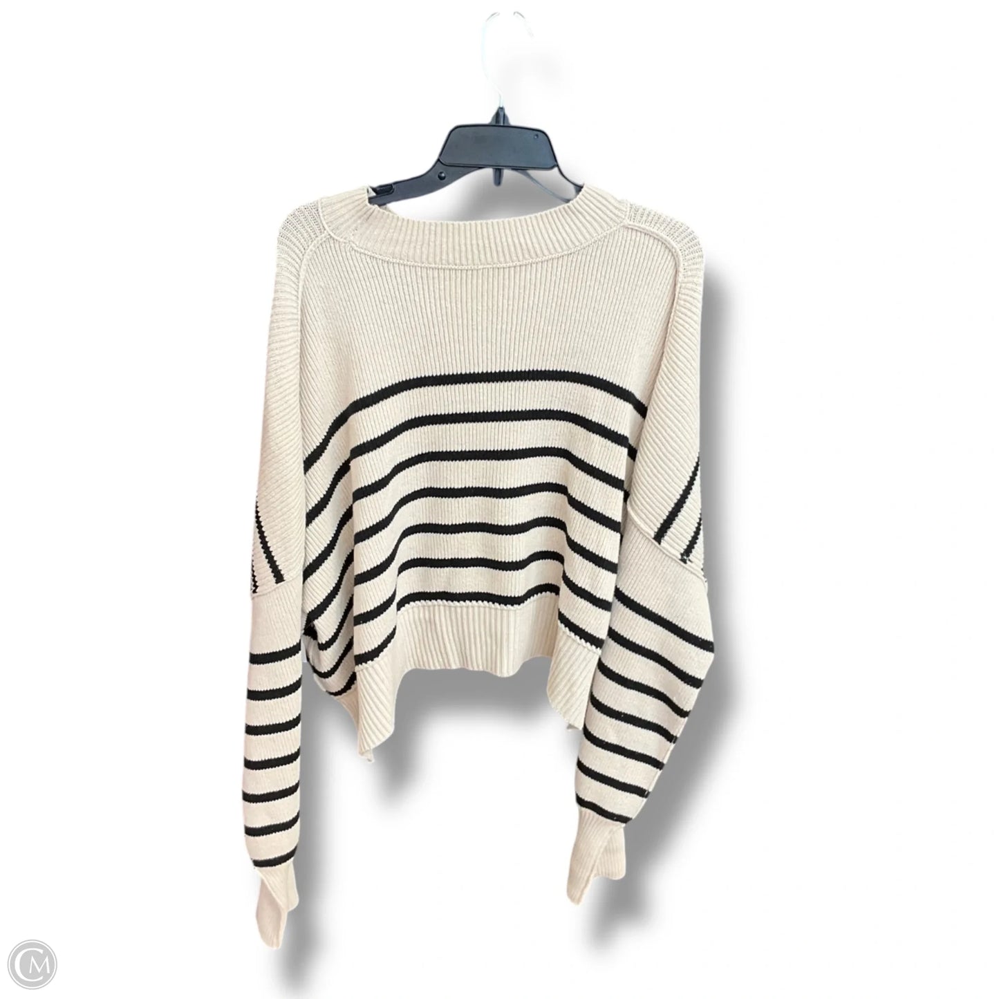 Sweater By Free People In Black & Cream, Size: L