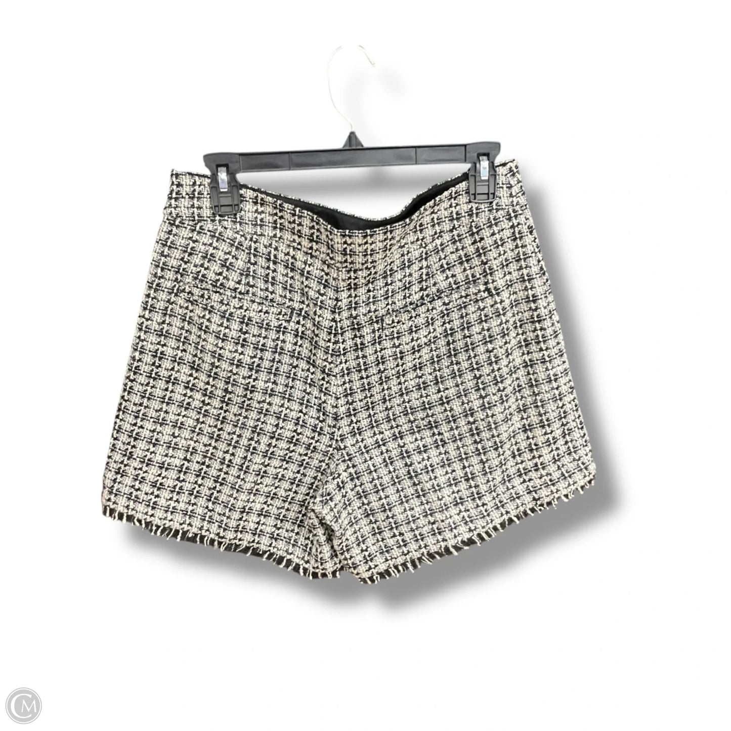 Shorts By Ann Taylor In Black & Cream, Size: 4