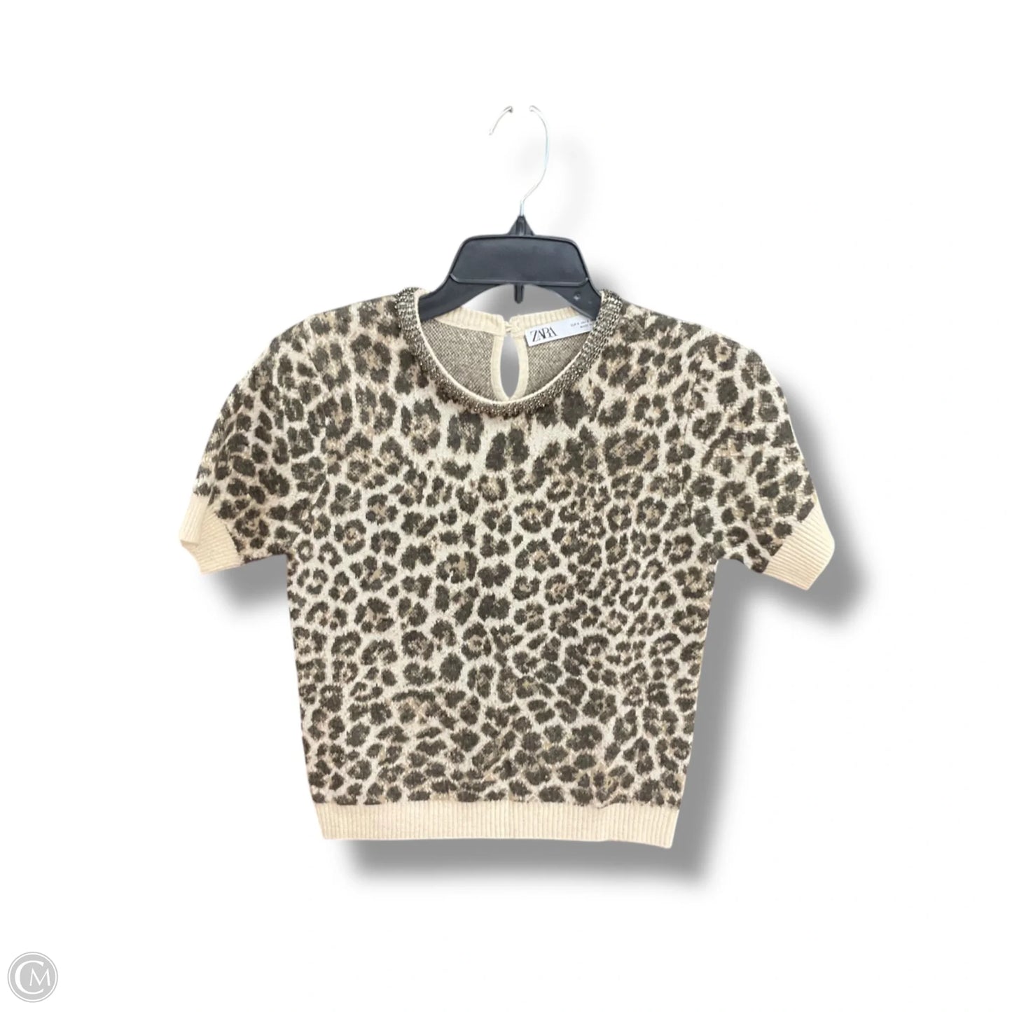 Sweater By Zara In Animal Print, Size: S