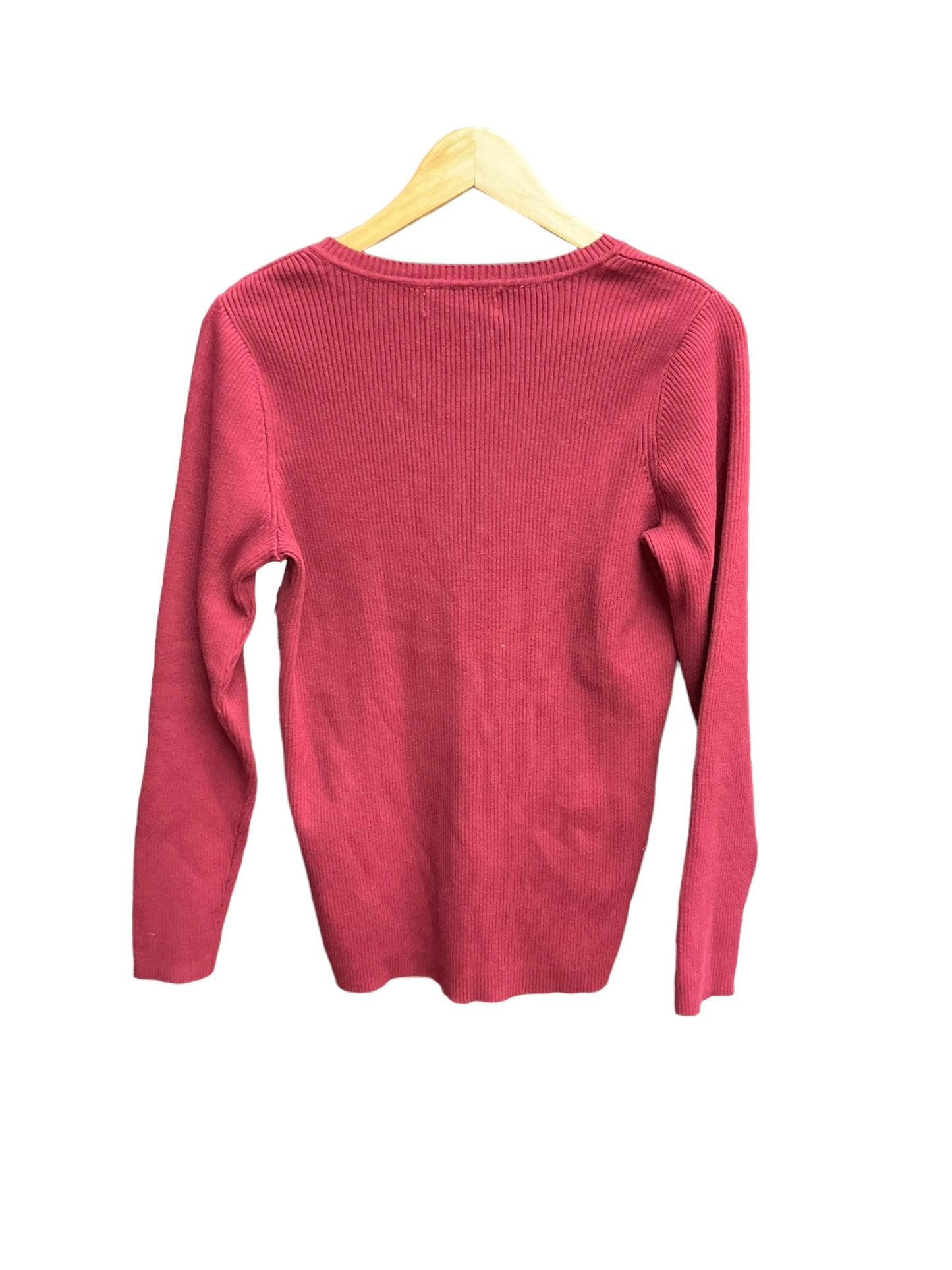 Red Sweater Karen Scott, Size M