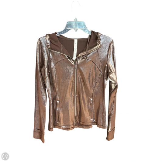 Athletic Jacket By Lululemon In Brown, Size: 10