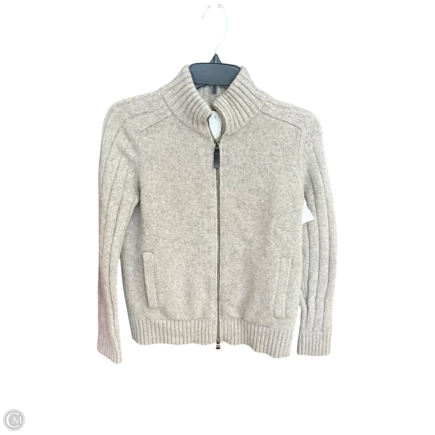 Sweater Cardigan Cashmere By Cmb In Grey, Size: Xs